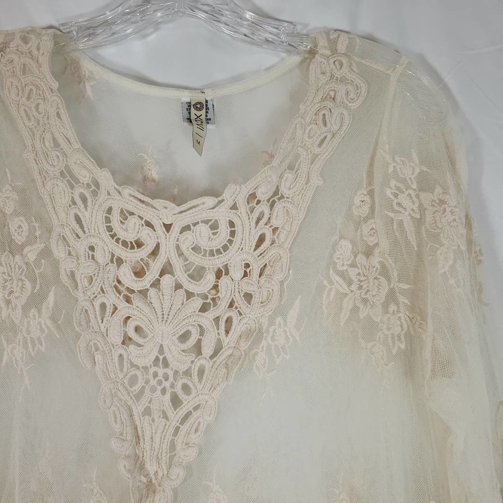 XCVI cream tunic top